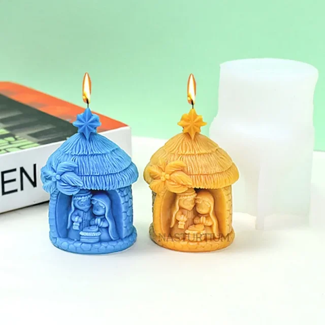 Create Beautiful Nativity Scenes with the Religion Nativity Silicone Candle Mold