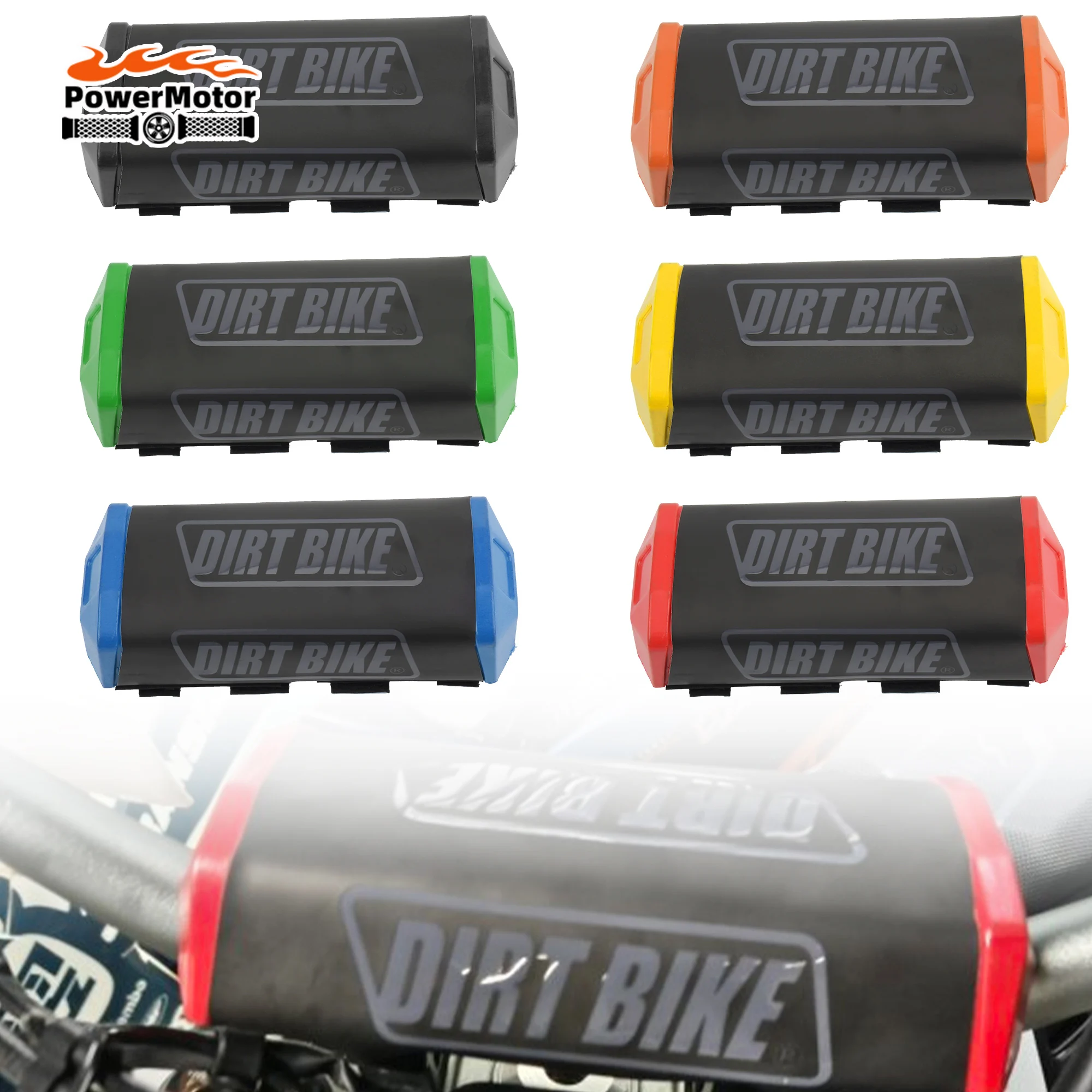 Almohadilla Universal para manillar de Motocross, barra transversal de esponja cuadrada compatible con manillar 1-1/8, accesorios protectores de pecho para motocicleta