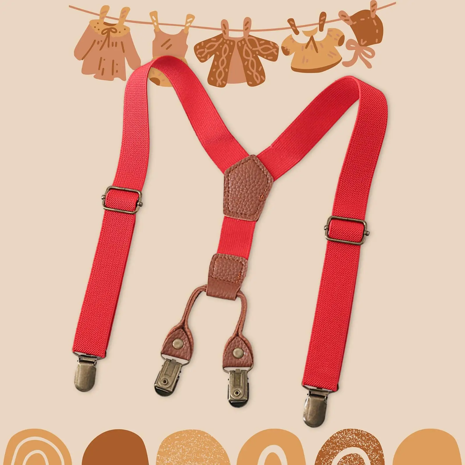 Kids Suspenders Elastic Shoulder Straps Clothes Accessories Y Shape Brace
