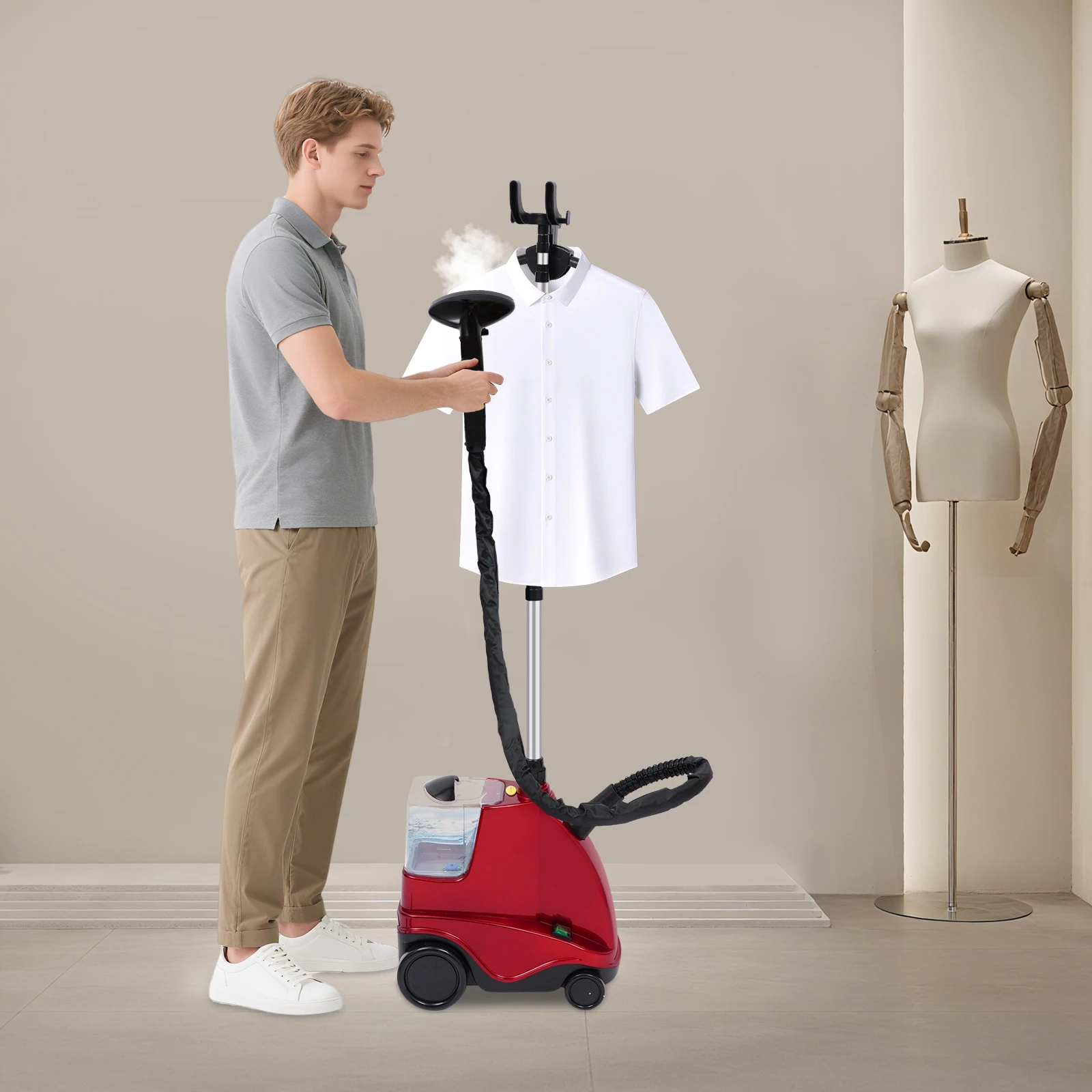 Kleiderdampfer 2500 W – Vertikales Dampfbügeleisen für Kleidung