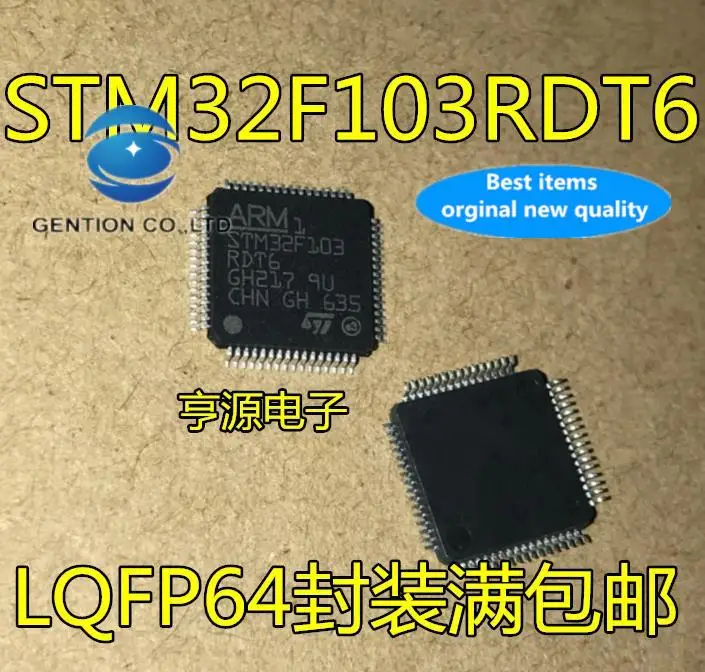 

Оригинальный новый 32-битный микроконтроллер, микроконтроллер QFP64 STM32F103RDT6 STM32F103, 2 шт., 100%