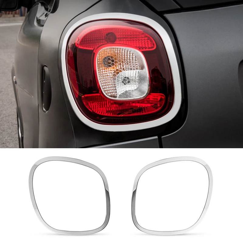 

Car Rear Lamps Hoods Decoration Sticker ABS Chrome Tail Light Trim Cover for Smart 453 Fortwo Exterior Accessories Car Styling