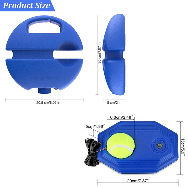 Tennis Training Ball with String & Rebound Baseboard Self Practice Tool Beginners Sport Exercise Solo Tennis Training Equipment 2