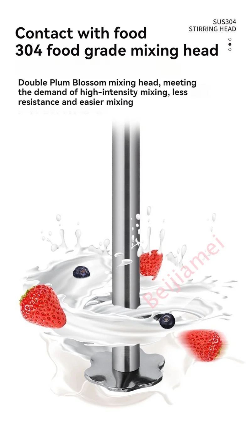 Commercial Milkshake Machine 1000ml Stainless Steel Electric Single Head Milk Bubble Tea Stirring Machine Smoothie Blender