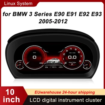 Panel de Instrumentos Digital para BMW Serie 3 E90 E91 E92 E93 2005-2012, Velocímetro, Pantalla HD de 10 Pulgadas 1920*720, Conexión Plug and Play, Instalación No Destructiva 1