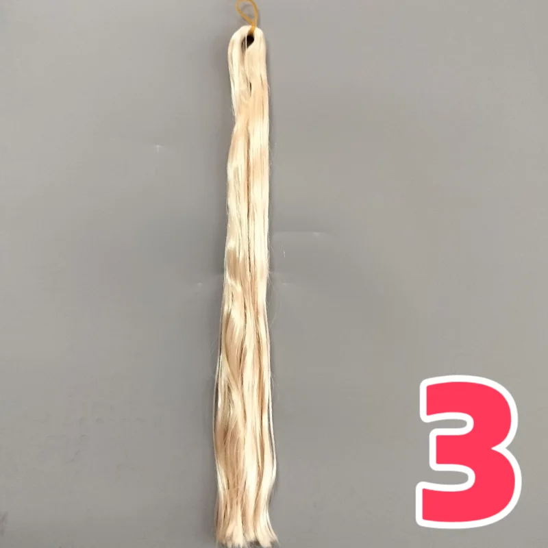 Bjd-Puppe, 80 cm, Haar, rohe Synthese, Milchseide, Anti-Mohair-Perücke, gefälschter Handhaken, Transplantationsmaterial, weiche Puppenperücken – Detail 10