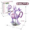 Original Keeppley Pokemon DIY Pikachu Blastoise Charizard Venusaur Mewtwo Gyarados Building Block Model Anime Doll Kids ToyGifts 3