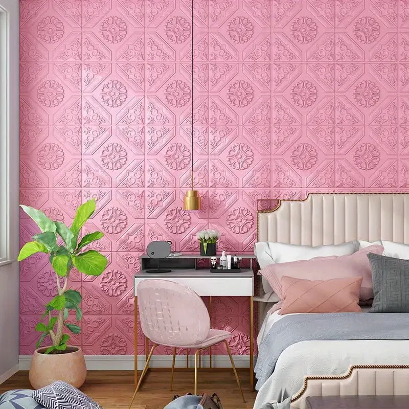3D Wall Stickers Self-adhesive Waterproof Moisture-proof Wall Stickers For Ceiling Bathroom Anti-collision Decoration
