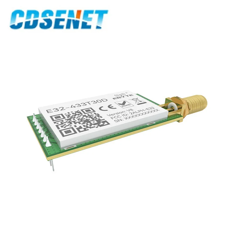 LoRa 433 MHz 모듈 송신기, 리시버 8000m CDSENET E32-433T30D-V8 UART 장거리 433 MHz 1W 무선 rf 송수신기