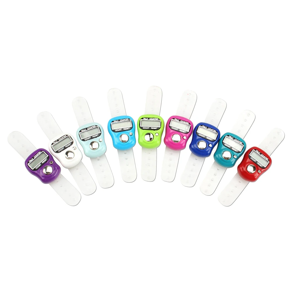 Description Picture 6 of item5-20Pcs Electronic Digital Finger Ring Tally Counter Hand Held Knitting Row Counter Clicker NEW Mini Point Marker Counter LCD