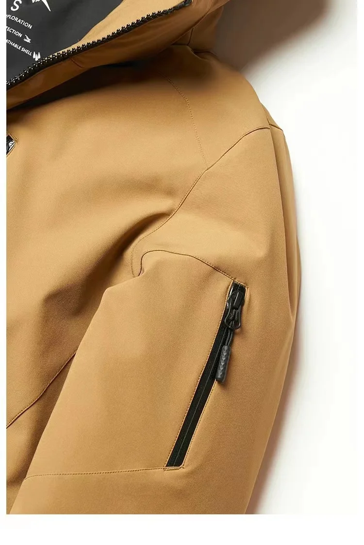 Winter extreme cold thickened super thick hooded down jacket men's outdoor jacket windproof waterproof down