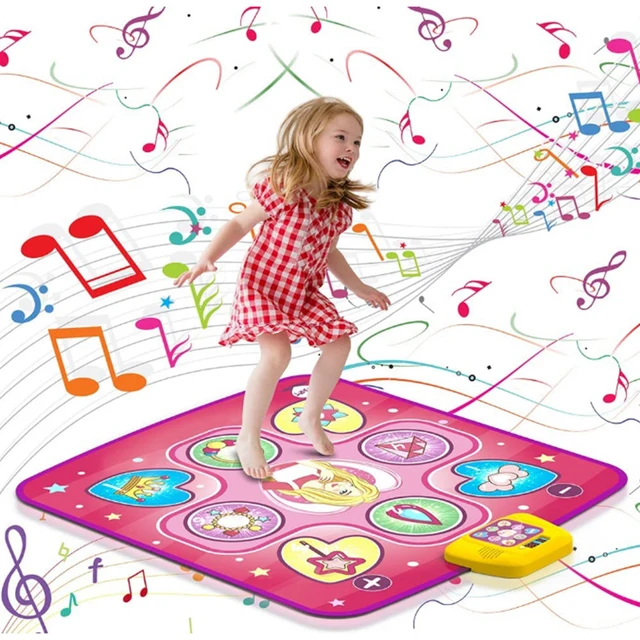 Tapete de Jogo Musical Impermeável para Crianças Desafio da Dança Cobertor de Música Volume Ajustável Anti Deslizamento, 5 Modos de Jogo Criança 2