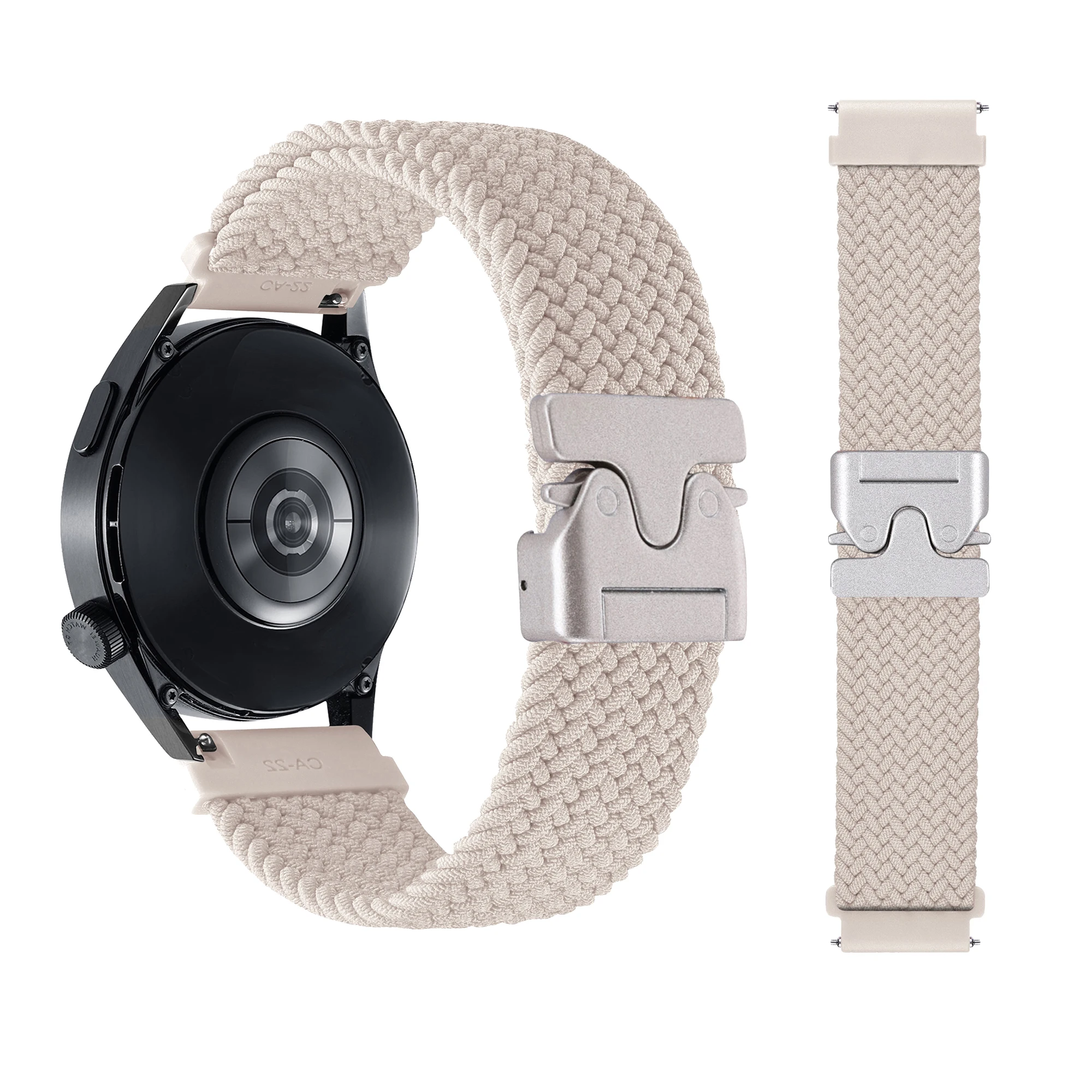 Braided Parachute Buckle Nylon Watch Strap - 20/22mm Adjustable Bracelet