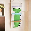 3 Large Pockets Cartoon Animal Wardrobe Storage Hanging Bag Sundries Jewelry Organizer Box Wall Pouch Cosmetics Toys Bag 4