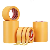 Yellow Masking Tape Adhesive Tape Textured Paper Car Paint Decoration Seamless Hand Tear Without Mark For Painting Tape 1