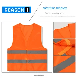 Reflective Vest Cycling Safety Gear Car Inspection Fluorescent Glowing Clothing Traffic Protection Vest Glowing Safety Clothing