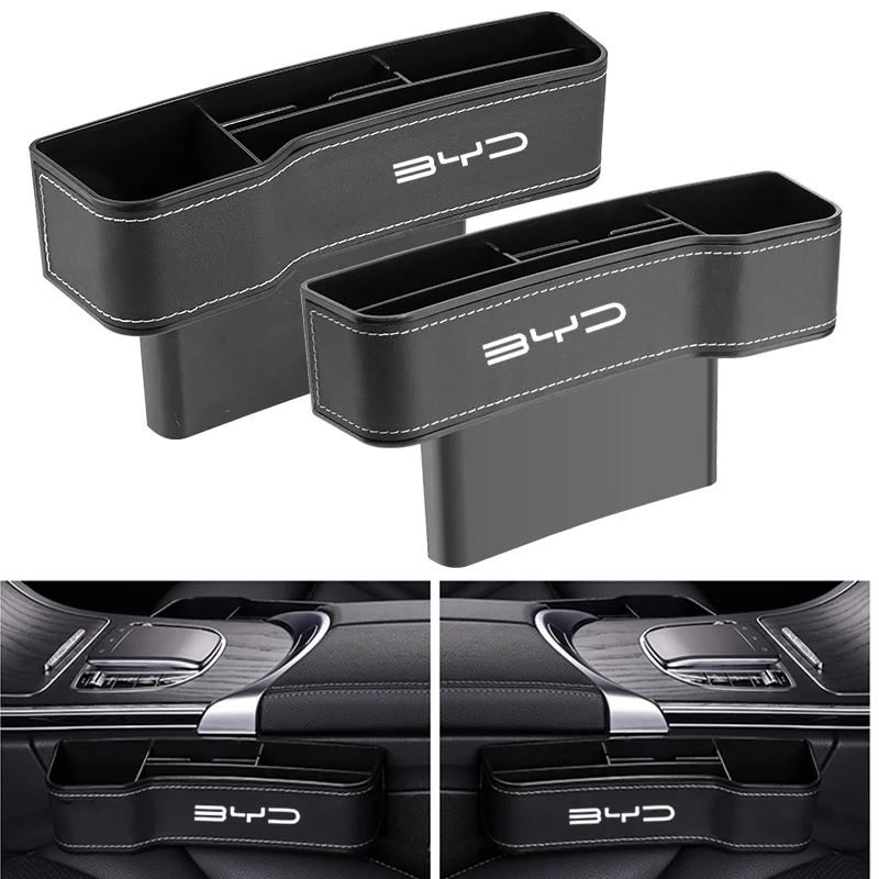 

Car Seat Gap Storage Box Leather Phone Water Cups Holder Organizer Interior Accessories For BYD M6 F0 F3 S6 S7 T3 E5 E6 G3 G5