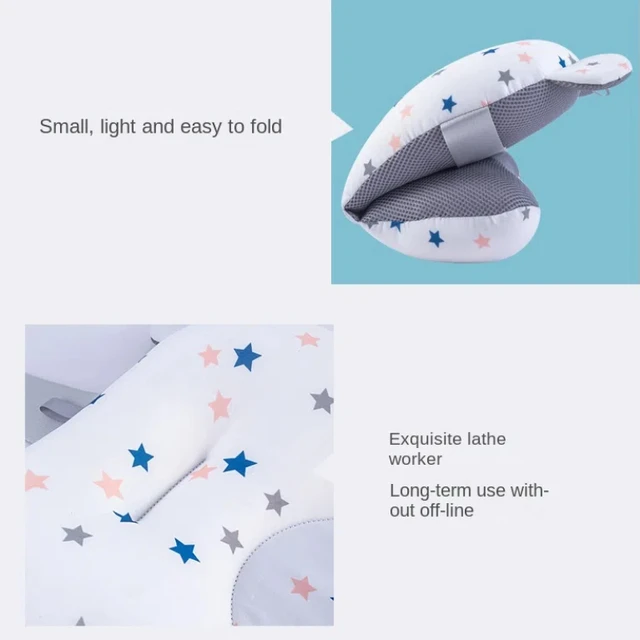 Baby Bath Seat Support Mat Infant Anti-Slip Soft Comfort Body Cushion Foldable Baby Bath Tub Pad Chair Newborn Bathtub Pillow 5