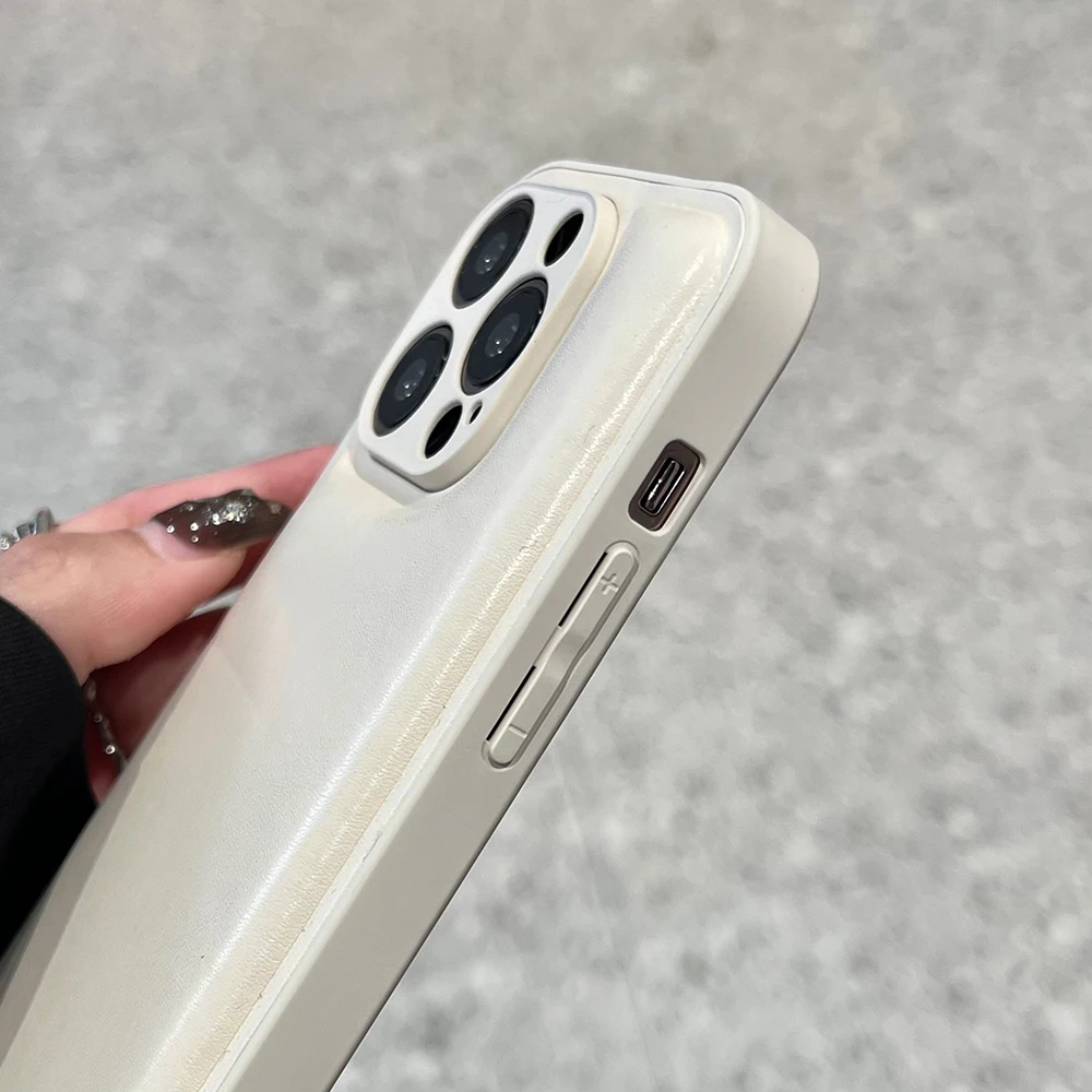 Qianliyao 3D-Silber-Handyhülle mit festem Brotmuster für iPhone 17, 16, 15, 14, 13, 12, 11, Pro Max, modische, weiche, stoßfeste Rückseite – Detail 9