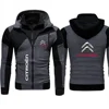 Car Logo Citroen Men's Double Zipper Jacket Harajuku Fashion Windproof Jacket Outdoor Fishing and Mountaineering Top 2