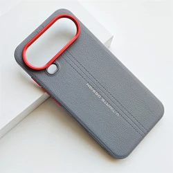 Elegant Shockproof Leather Case - Premium Hard Back Cover with Silicone Bumper for Honor Magic8 Pro Air (GRAY)