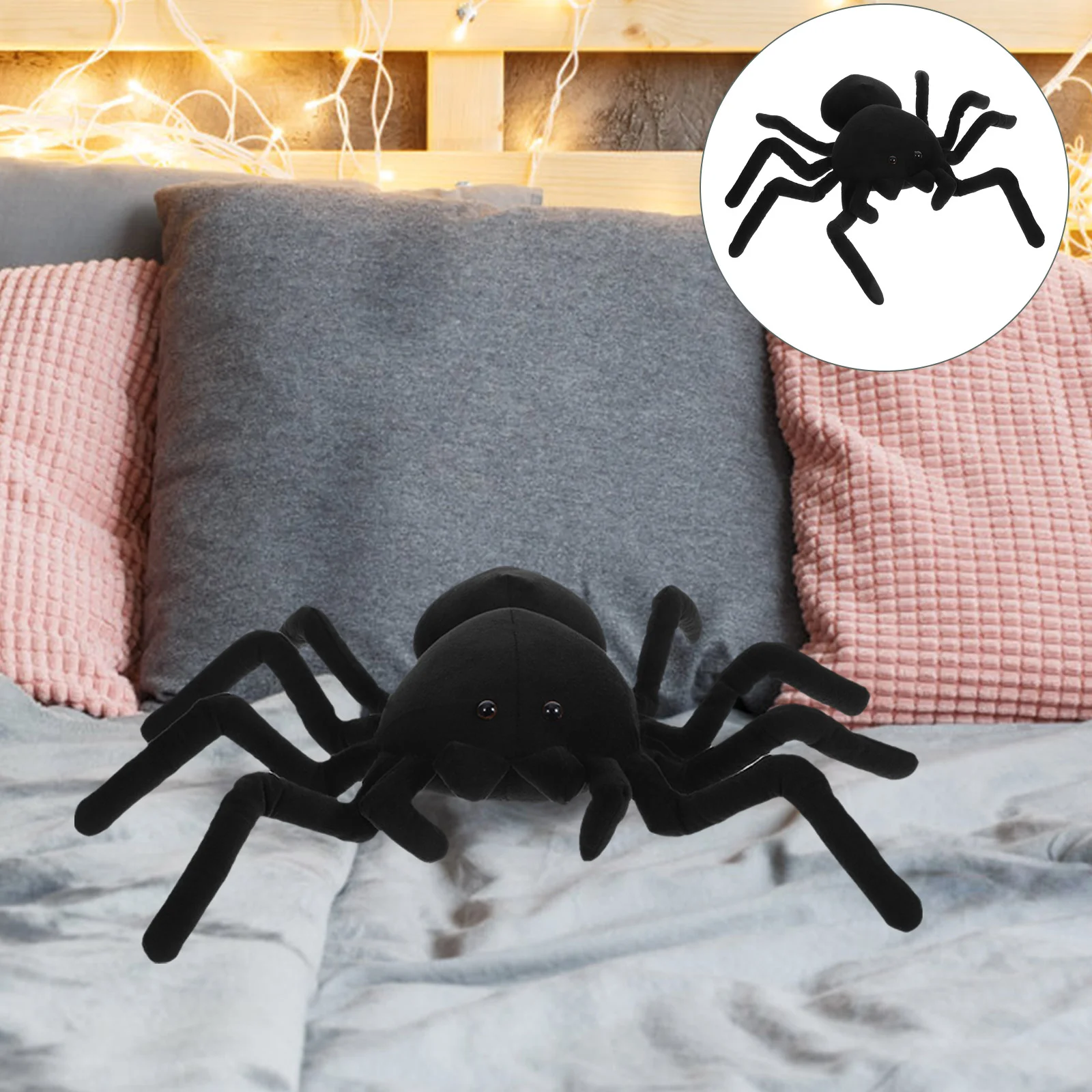 

Spider Plush Adorable Toy Stuffed Spiders Giant Animal Lovely Animals Filling Black
