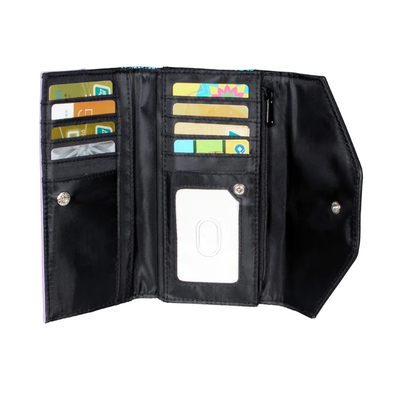 Disney the Nightmare before Christmas Printed Trifold Wallet Fashion Personalized Card Holder Coin Purse ID Window