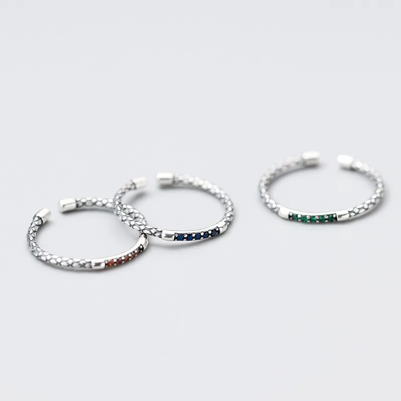Elegant Sterling Silver Serpentine Ring - Luxury Women's Jewelry Accessory
