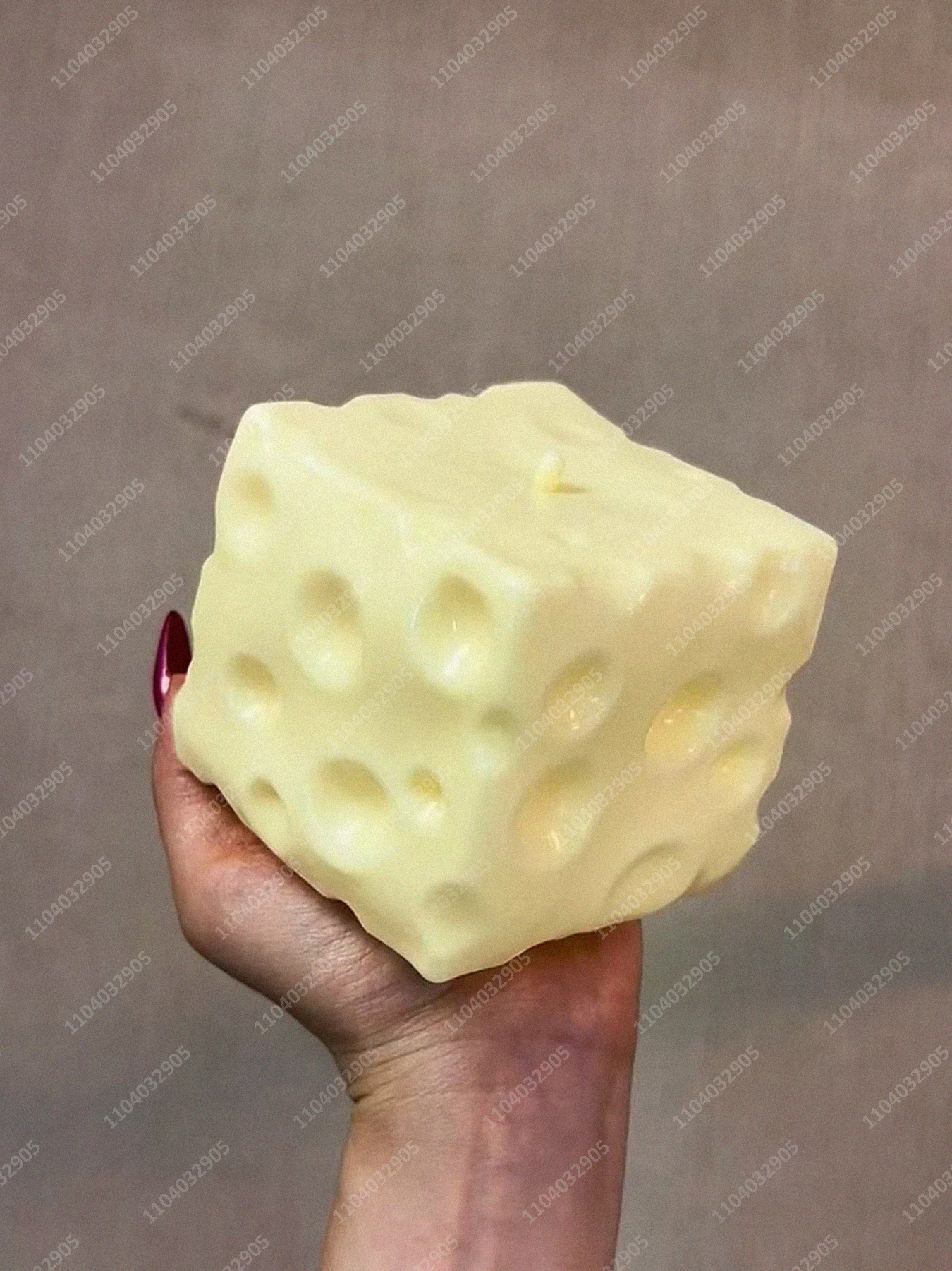 Jumbo Cheese Cube Stress Ball Big Cheese Shapeable Squeeze Ball Non-Bounce Fidget Toy ASMR Sensory Anti-Stress Christmas Gift