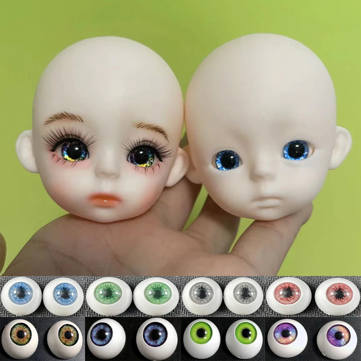 

Practice Makeup 30cm Doll Head 1/6 Bjd Doll Head Accessories (Head Can Be Opened) Kids Toy Girls Toy Christmas Birthday Gift