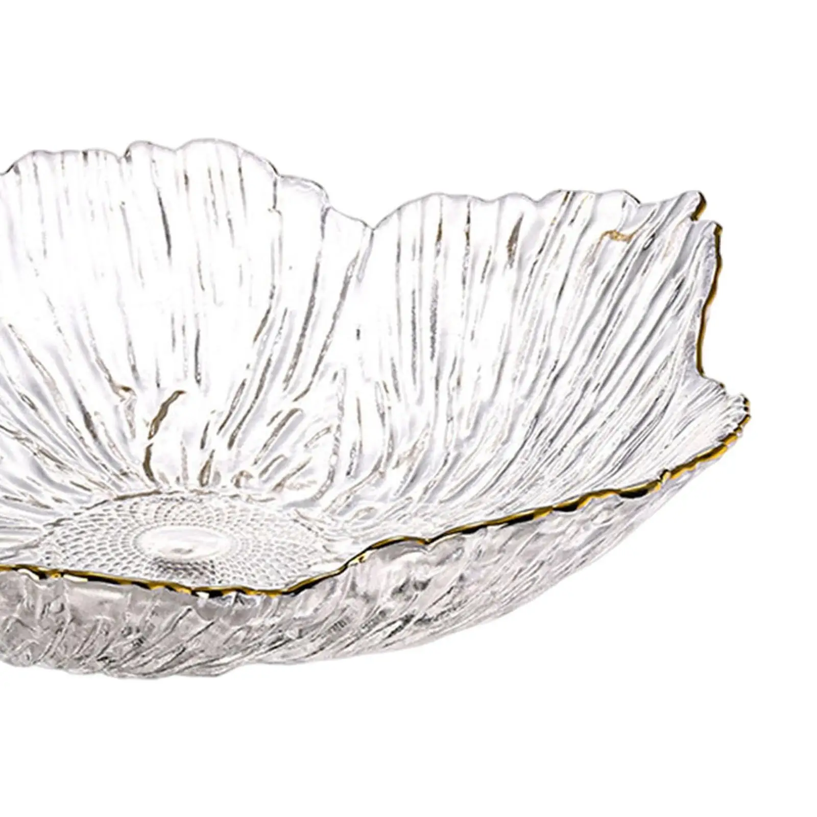 Fruit Bowl Round Room Decor Multipurpose Serving Pieces Food Storage Basket Glass Fruit Plate Bowl for Kitchen Dining Room Home