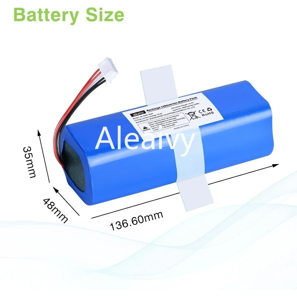 12800mAh Battery Replacement For ecovacs T5 T8 T9 T10 T20 DLX11 DLX13 DLN12 X1 X1omni X1 Deebot Ozmo Sweeping robot battery 2