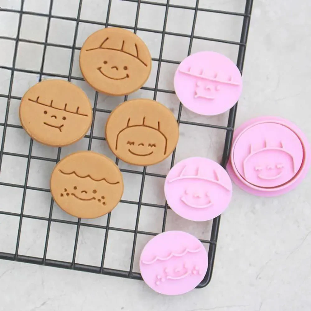 Cartoon Baby Biscuit Mold DIY Cookie Stamp Baking Tools and Accessories