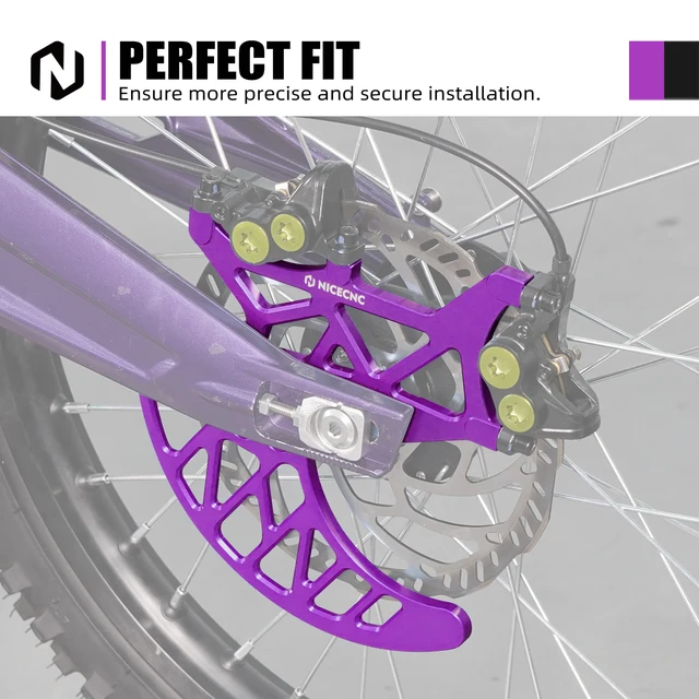 Rear Brake Disc Guard For Surron Light Bee & Segway X160/X260 - 6061-T6 Aluminum, Dual Caliper Mounts, Black