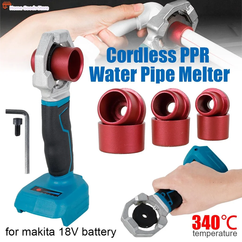 Cordless Hot Melt Machine Electric Fuser PPR Water Pipe Melter Plastic Welding repair Power Tools For Makita 18V Battery soldering iron pipe welding iron pipe welding ppr pipe repair tool