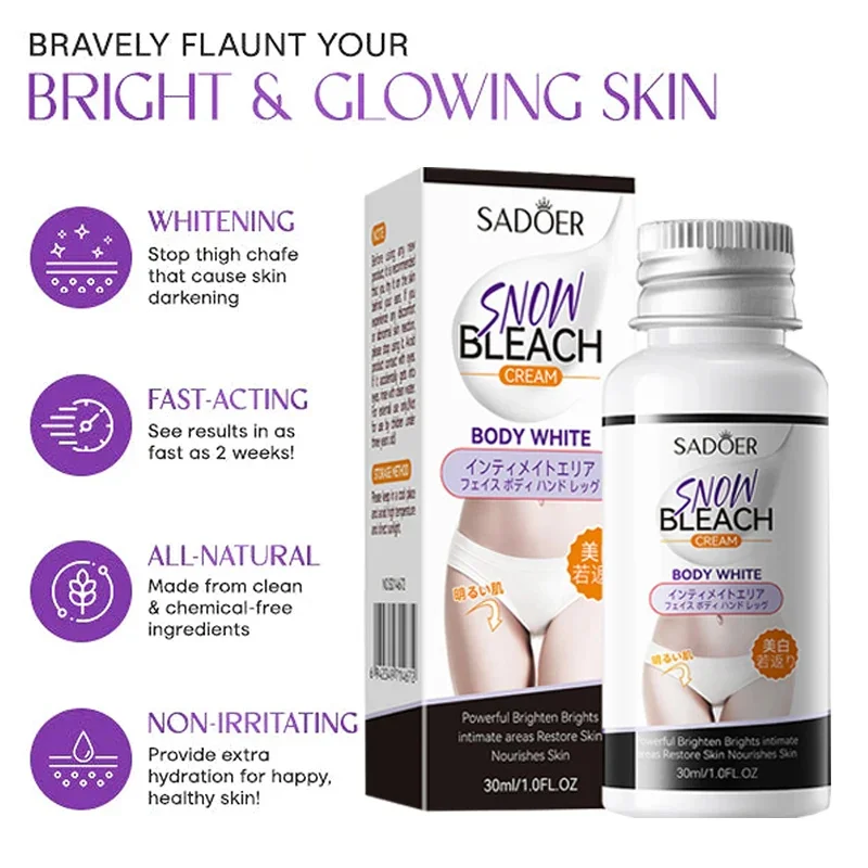 Whitening Cream Private Parts Underarm Inner Thigh Elbows Brighten Remove Melanin