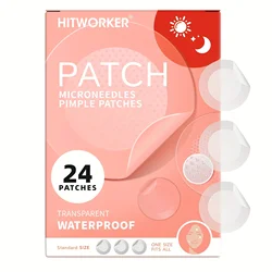 Hydrocolloid Acne Stickers - Gentle, Non - Drying Spot Covers, Waterproof & Oil - Absorbing, Individually Packaged (24 pcs) (24pcs)