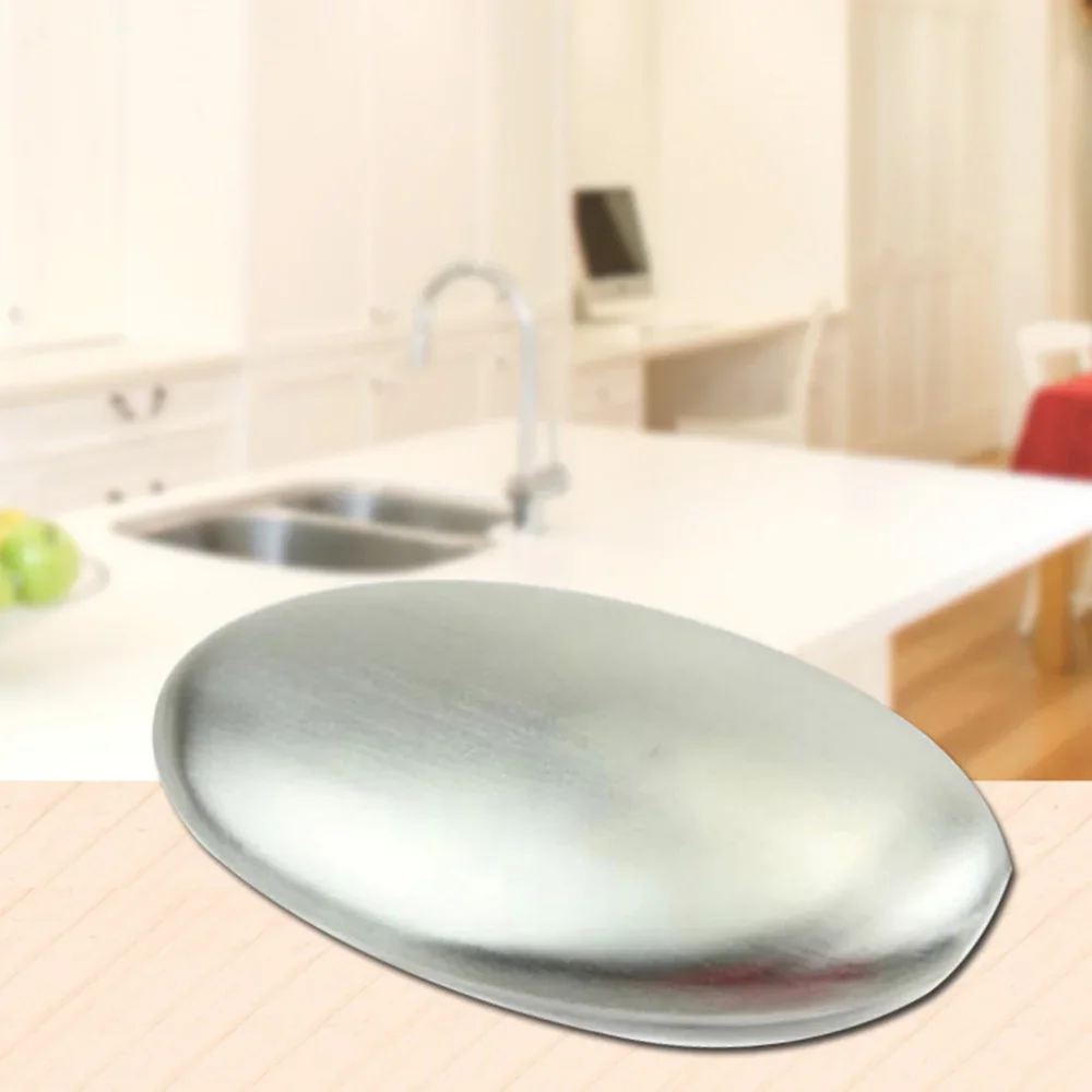 Stainless Steel Soap Kitchen Bar Eliminating Odor Remover Stones Magic Soaps Body Cleansers Bath Shower Accessories hand soap turmeric soap body whitening soap kojic acid soap sulfur soap sea salt soap plasma soap glycerin soap base slimming soap