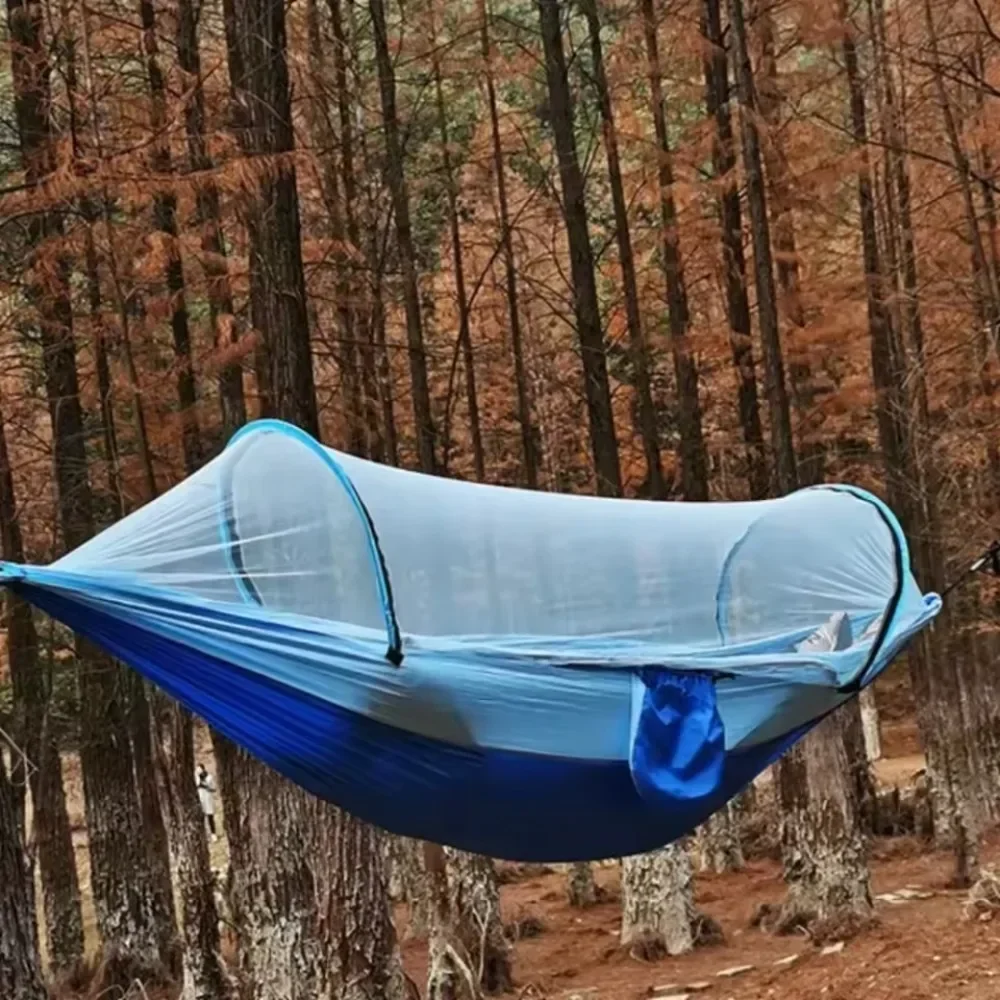 Hammock Tent Camping Suspension Mosquito Net Hammock Mosquito Proof Cloth Outdoor Portable Stable Camping Picnic Swing Hammock 5