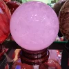 60-200MM Natural white ， Pink，yellow Quartz Ball Smelting Sphere Healing Crystal Balls For Meditation divination Home  Decoratio 2