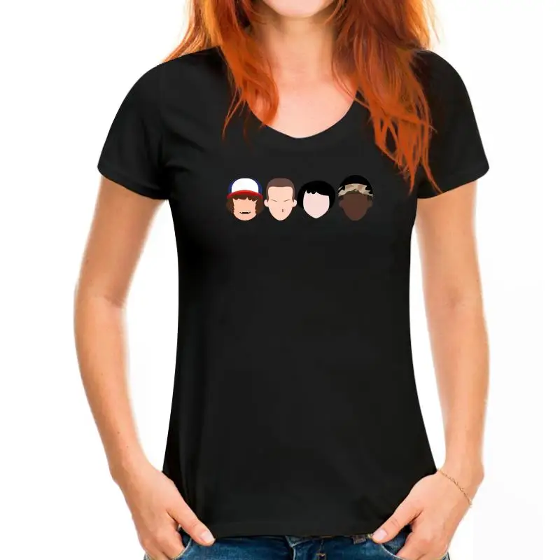 thumbnail image 1 of Camiseta Stranger Faces para hombre - CAJA DE REGALO STRANGER ELEVEN THINGS TERROR DVD Camiseta de manga corta para hombre Camiseta básica, 1 of 5