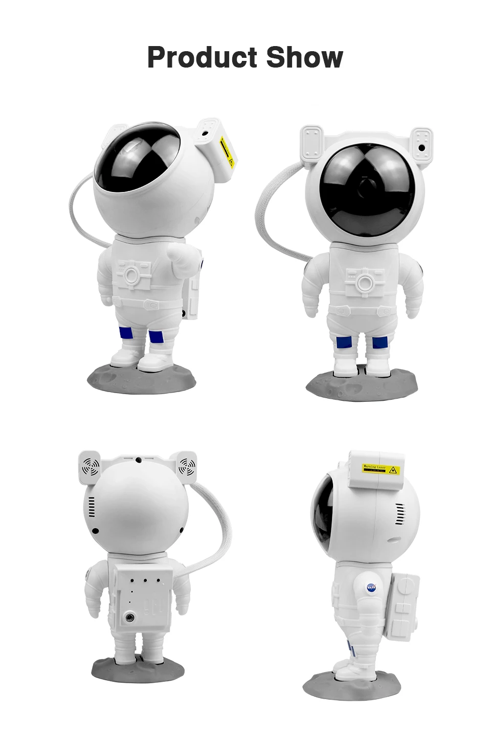 star night light Rodanny Astronaut Star Projector Starry Sky Night Light Projection Lamp Remote Control Adjustable Bedroom Decorative Gift cool night lights