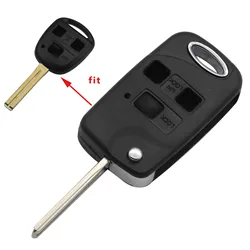 Enhanced Remote Car Key Shell with TOY43 Blade for 3 Buttons