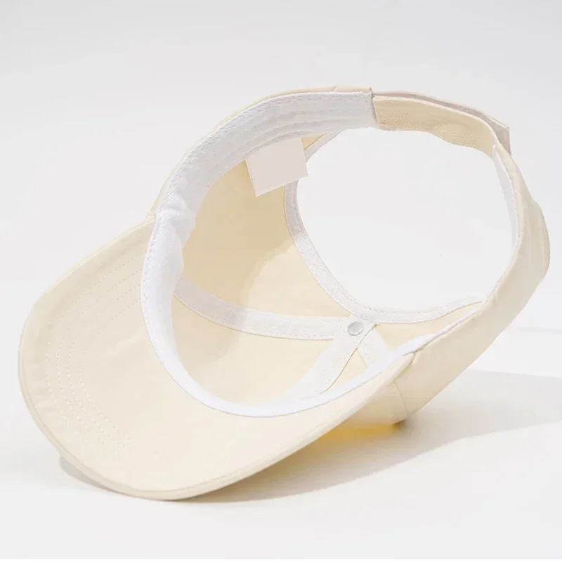 Summer Cap Women High Ponytail Baseball Cap Solid Color Sunhat Sport Running Sun Visor Hats Women Ponycap Adjustable Paste Caps sun hat sun protection hat baseball caps