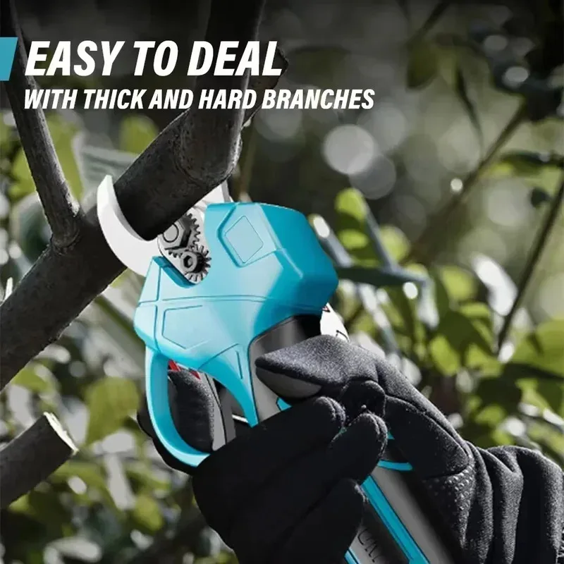 Electric Pruning Shears Cordless Tree Branch Pruner Garden Scissors Yard Trimming Gardening