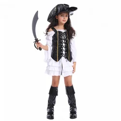 Halloween Girl Pirate Party Costume Cosplay Children's Girl Pirate Role Playing Costume Performance Costume Halloween Costume