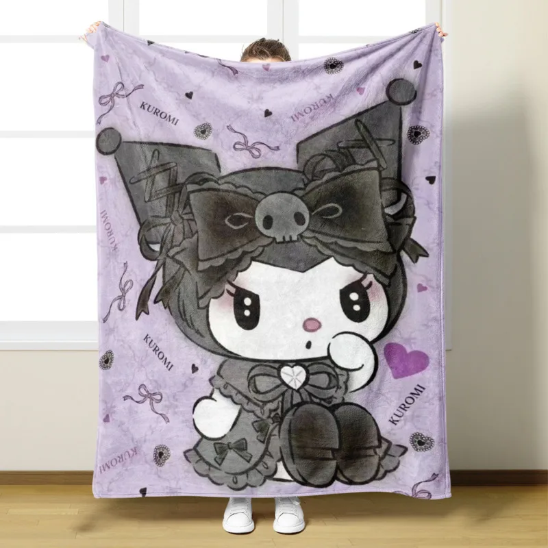 

Cute Sanrio Cinnamoroll Plush Quilt Kuromi Melody Blanket Anime Kawaii Bed Sheet Air Condition Sofa Nap Blanket Shawl Car Cover