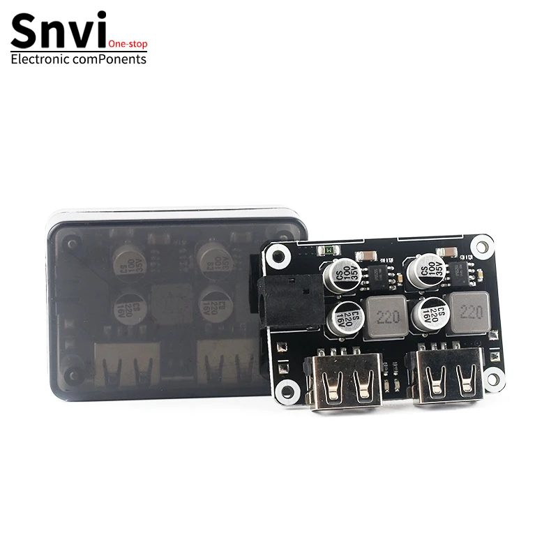 QC3.0 QC2.0 Auto-USB-Lade-Buck-Modul Step Down Fast Quick Car Charger Board 24V 12V bis 5V 9V Spannungsregler DC Dual USB