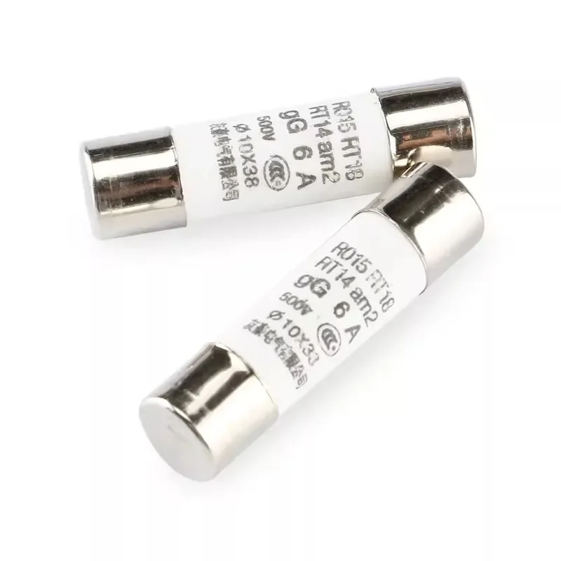 

100PCS 10*38 Fast Blow Ceramic Fuse 10X38MM Fuse 380V 500V 0.5A 1A 2A 3A 4A 5A 6A 8A 10A 16A 20A 25A 32A 40A RO15 RT18 RT14