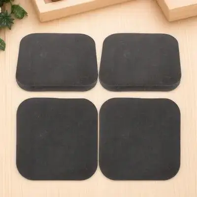 카펫용 4Pcs 고무 런닝머신 매트 다목적 운동 장비 매트 바닥 보호 소음 감소 진동 감쇠